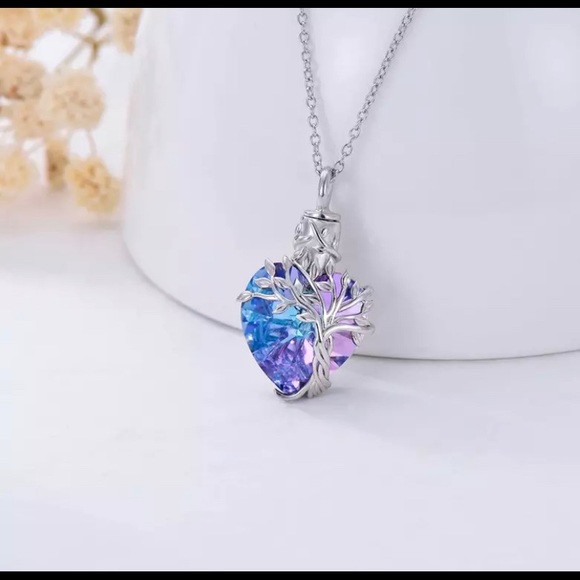 Crystal Tree of Life Urn Necklace - Picture 3 of 7